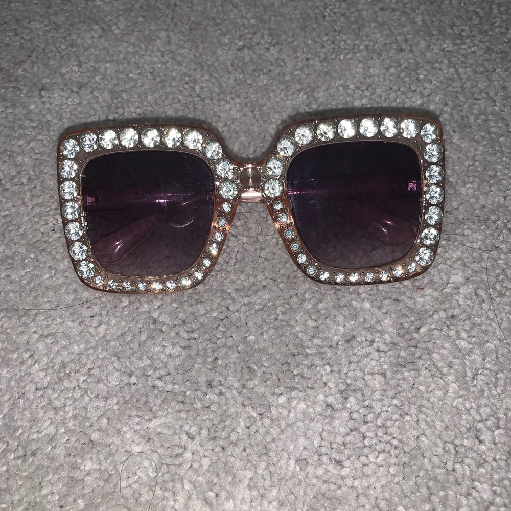 Bing Big Square Sunglasses Pink